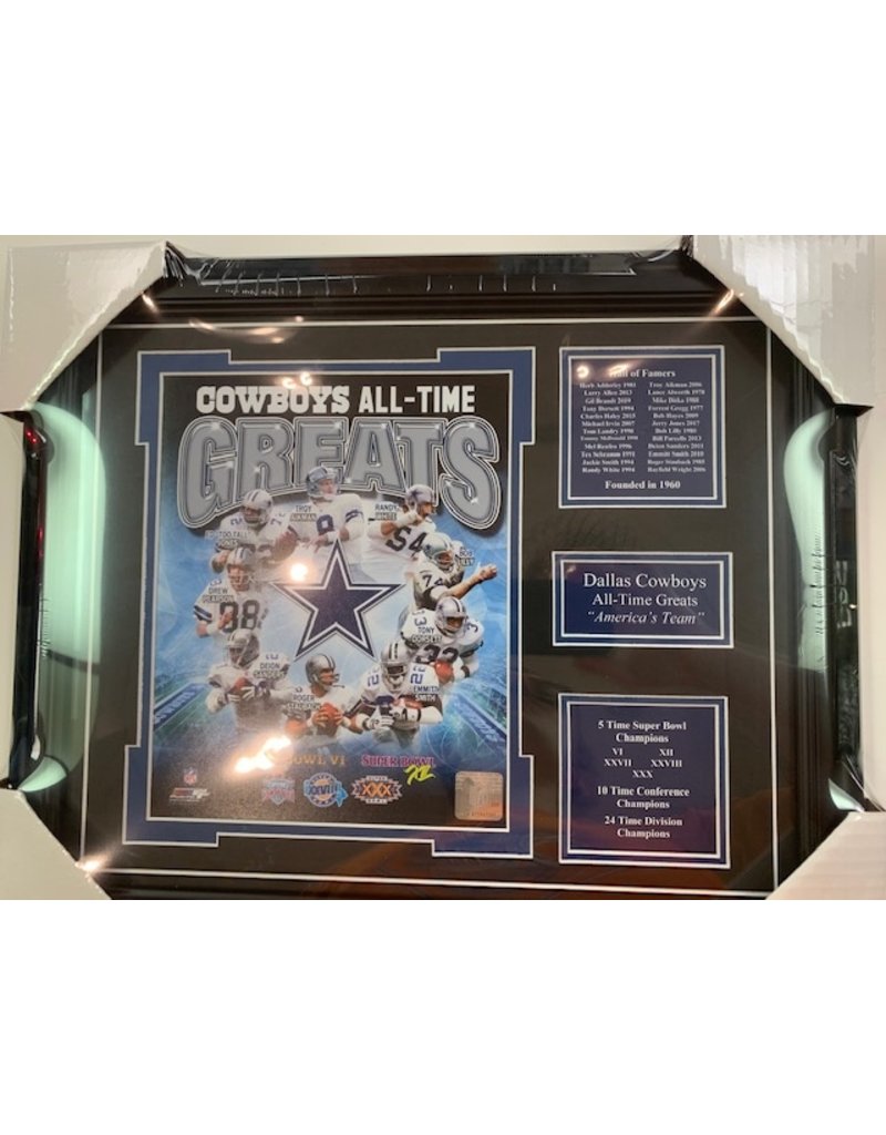 DALLAS COWBOYS ALL-TIME GREATS 13x16 FRAME