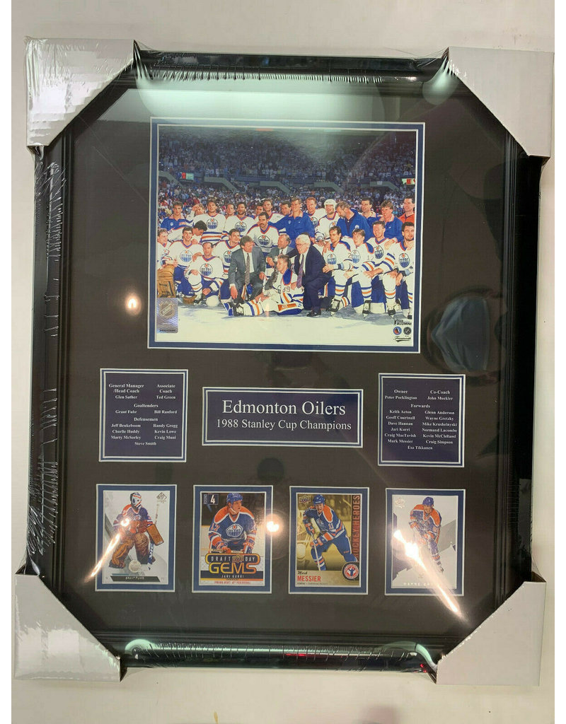 EDMONTON OILERS 1988 STANLEY CUP CHAMPIONS 16X20 FRAME
