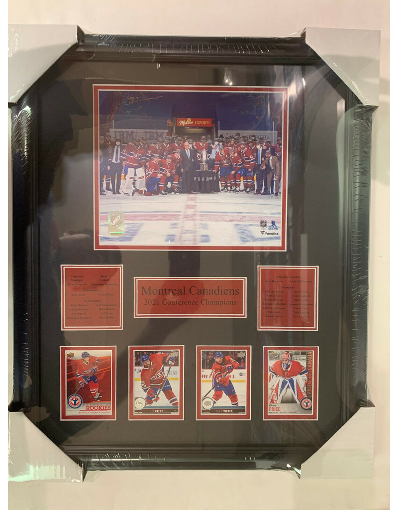 MONTREAL CANADIENS 2021 CONFERENCE CHAMPIONS 16X20 FRAME