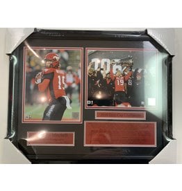 BO LEVI MITCHELL 2018 GREY CUP CHAMPIONS - CALGARY STAMPEDERS 16X20 FRAME