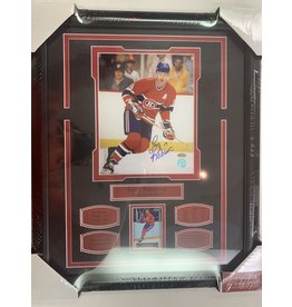 LARRY ROBINSON AUTOGRAPH 16X20 FRAME - MONTREAL CANADIENS