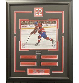 COLE CAUFIELD 16X20 FRAMED LIMITED EDITION #/50 - MONTREAL CANADIENS
