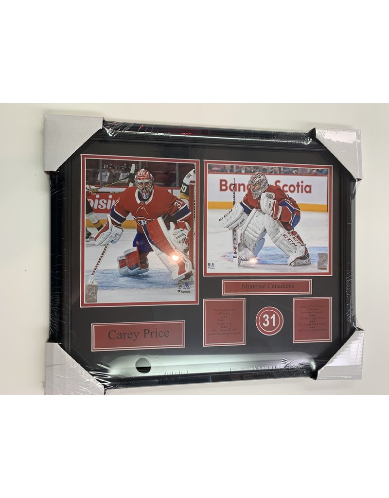 CAREY PRICE 16X20 FRAME - MONTREAL CANADIENS