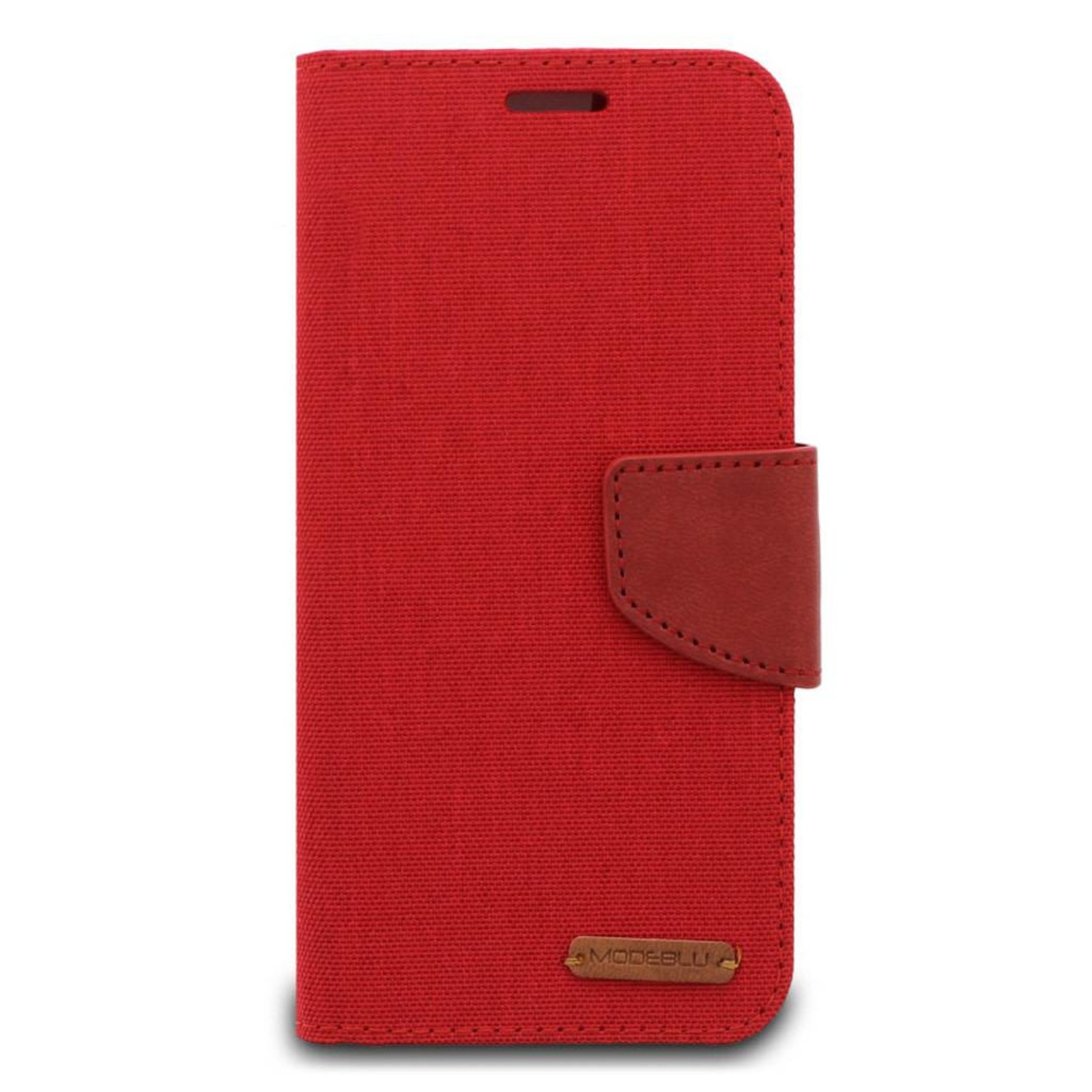 ModeBlu Canvas Wallet Pocket Diary Case for iPhone XR