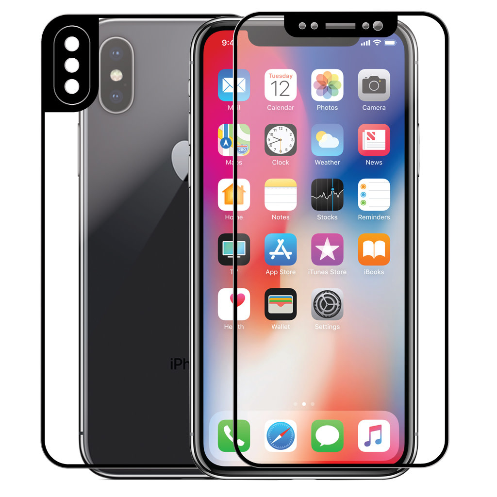 4d Front Back Full Cover Tempered Glass For Iphone Xs Max