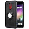 PC TPU Embossed Line Design Case with Magnetic Ring for Coolpad Legacy Go / Illumina
