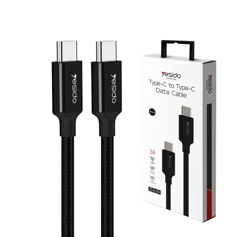 Yesido 3A Type-C to Type-C Data Cable