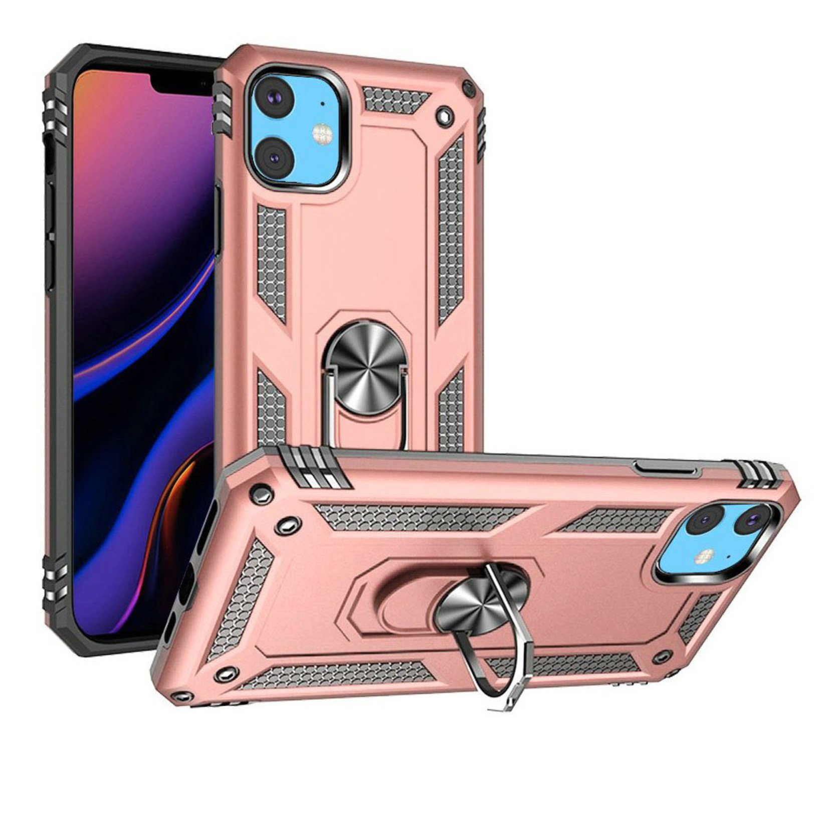 Slim Hybrid PC TPU Magnetic Ring Case for iPhone 11 Pro Max
