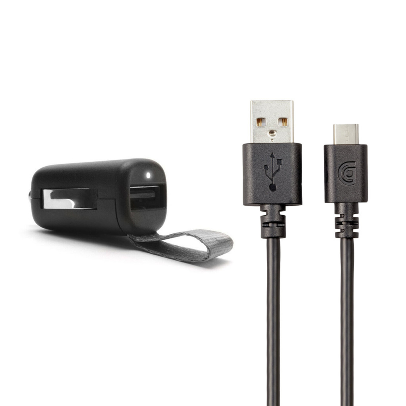 GRIFFIN Ultra Compact Single Port Car Charger with Micro USB Cable 3 Ft