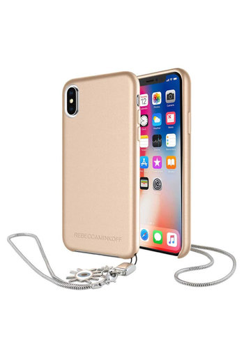 REBECCA MINKOFF Never Not Leather Case with Charm for iPhone X / XS 