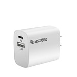ESOULK | Dual Port USB C & USB Home Charger Adapter