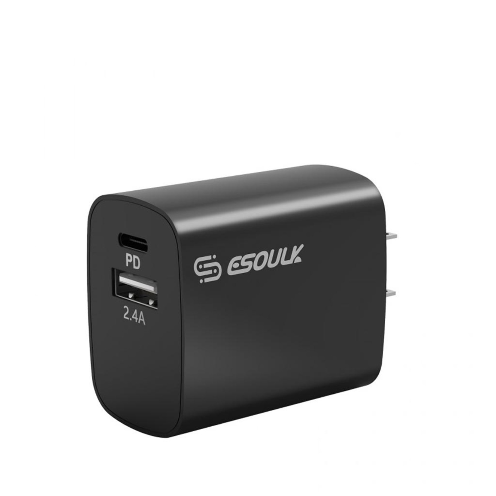 ESOULK | Dual Port USB C & USB Home Charger Adapter