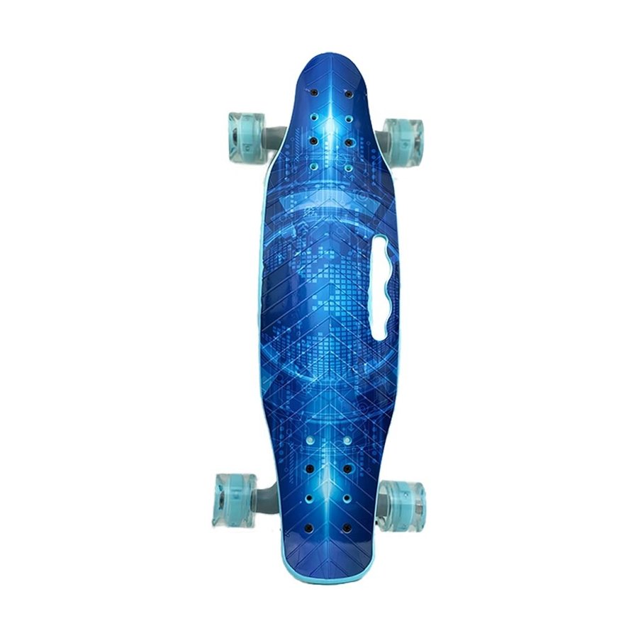 Skateboard with Light-Up Wheels