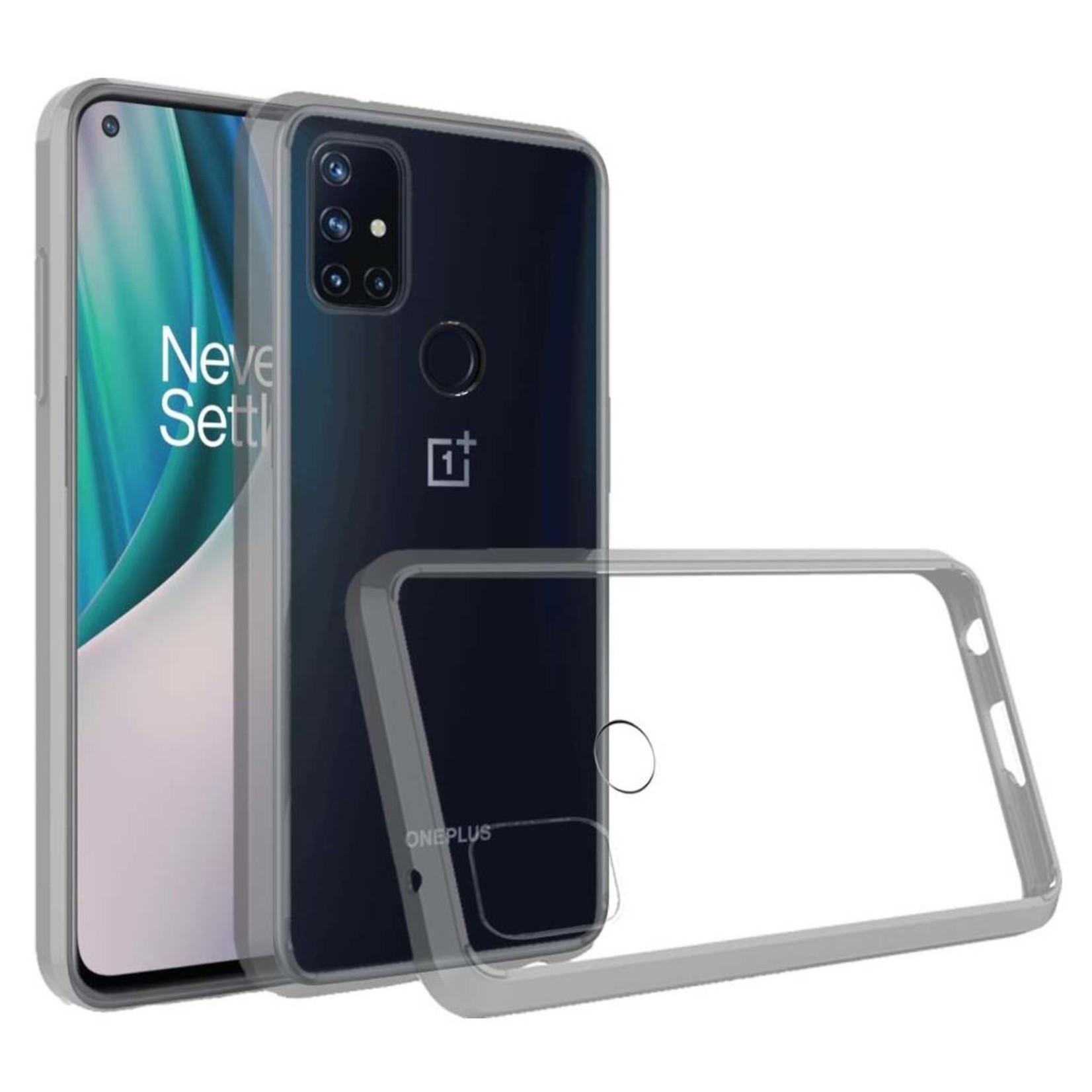 Ultra Slim Clear Hard Fused PC+TPU Case for  OnePlus Nord N10 5G