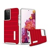 PC TPU Shock Proof Hybrid Case with Stripes Design for Galaxy S21 Plus