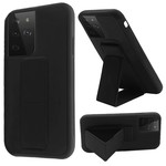 Premium PC TPU Foldable Magnetic Kickstand Case for Galaxy S21 Plus