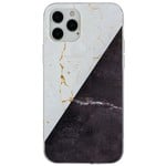 KASEAULT | Hard TPU  Electroplated Vintage Marble Design Case for iPhone 12 / 12 Pro
