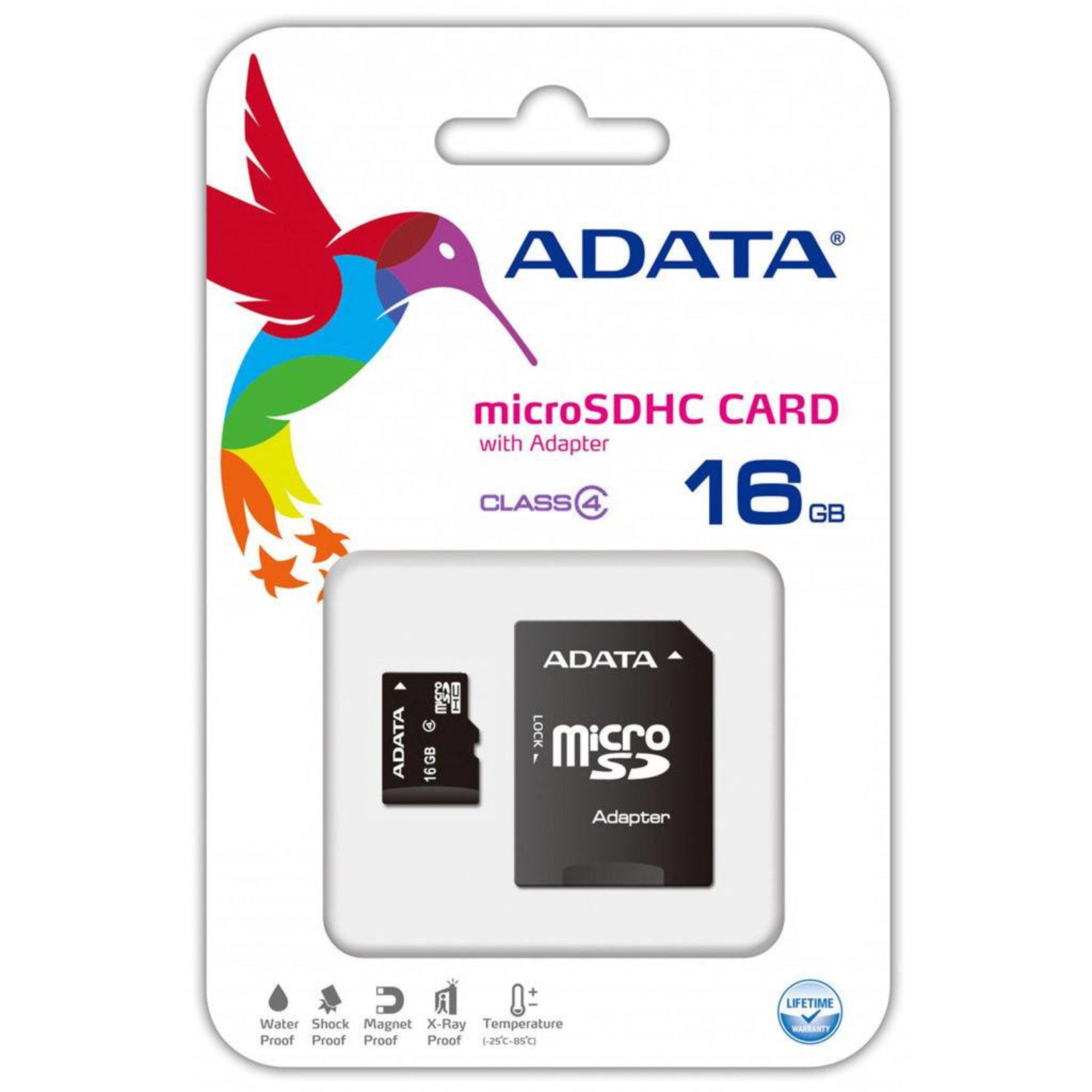 ADATA microSDHC Card with Adapter 16 GB Class 10