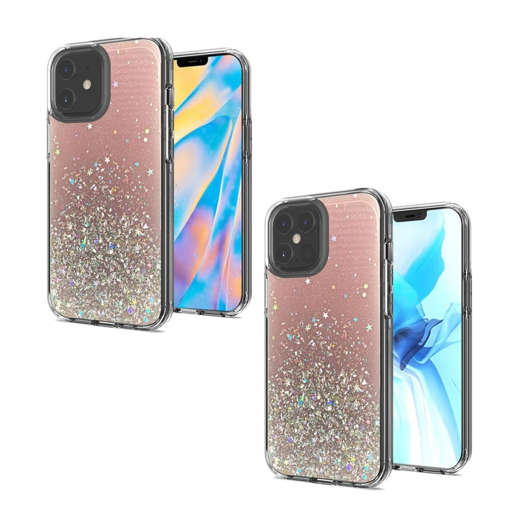 KASEAULT | Splash Fashion Epoxy Glitter Case for iPhone 12 / 12 Pro