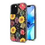 Transparent Botanic Flowers Design Case for iPhone 11