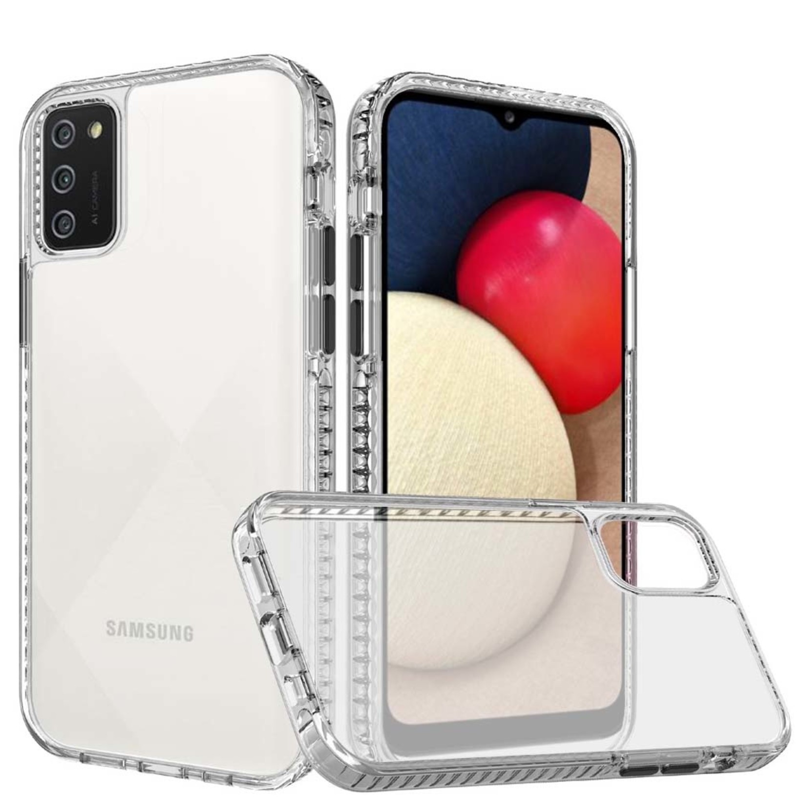 Thick Edged  Clear Case for Galaxy A02s