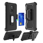 Armor CARD Holster Clip Case with Magnetic Kickstand for Motorola Moto G Play (2021)