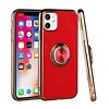 Metallic Electroplated TPU Case with MagRing Stand for iPhone 12 / 12 Pro