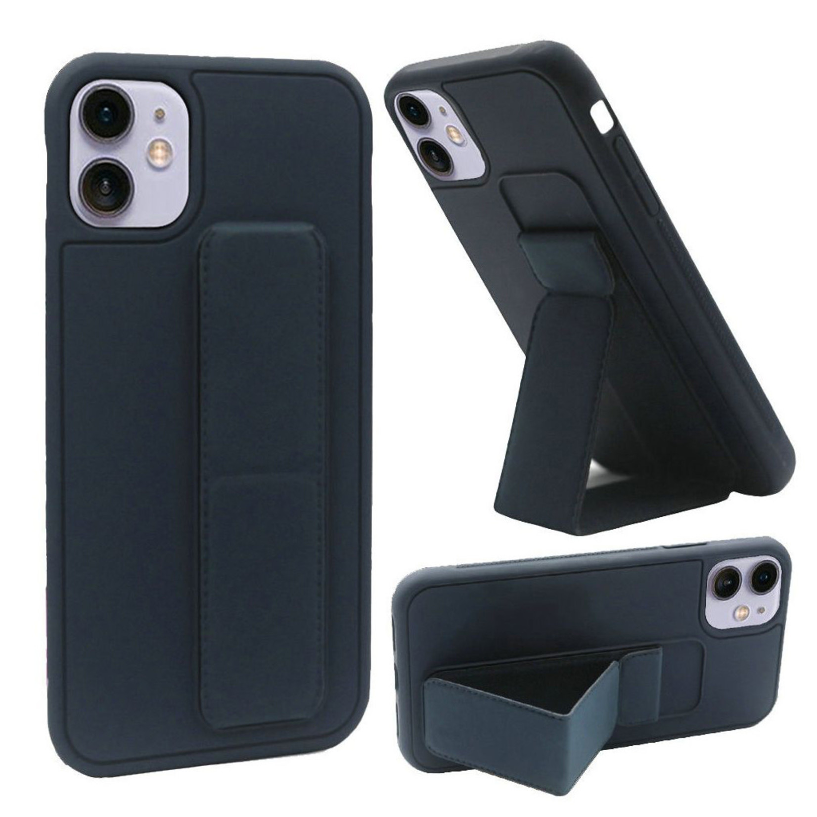 Premium PC TPU Foldable Magnetic Kickstand Case for iPhone 13