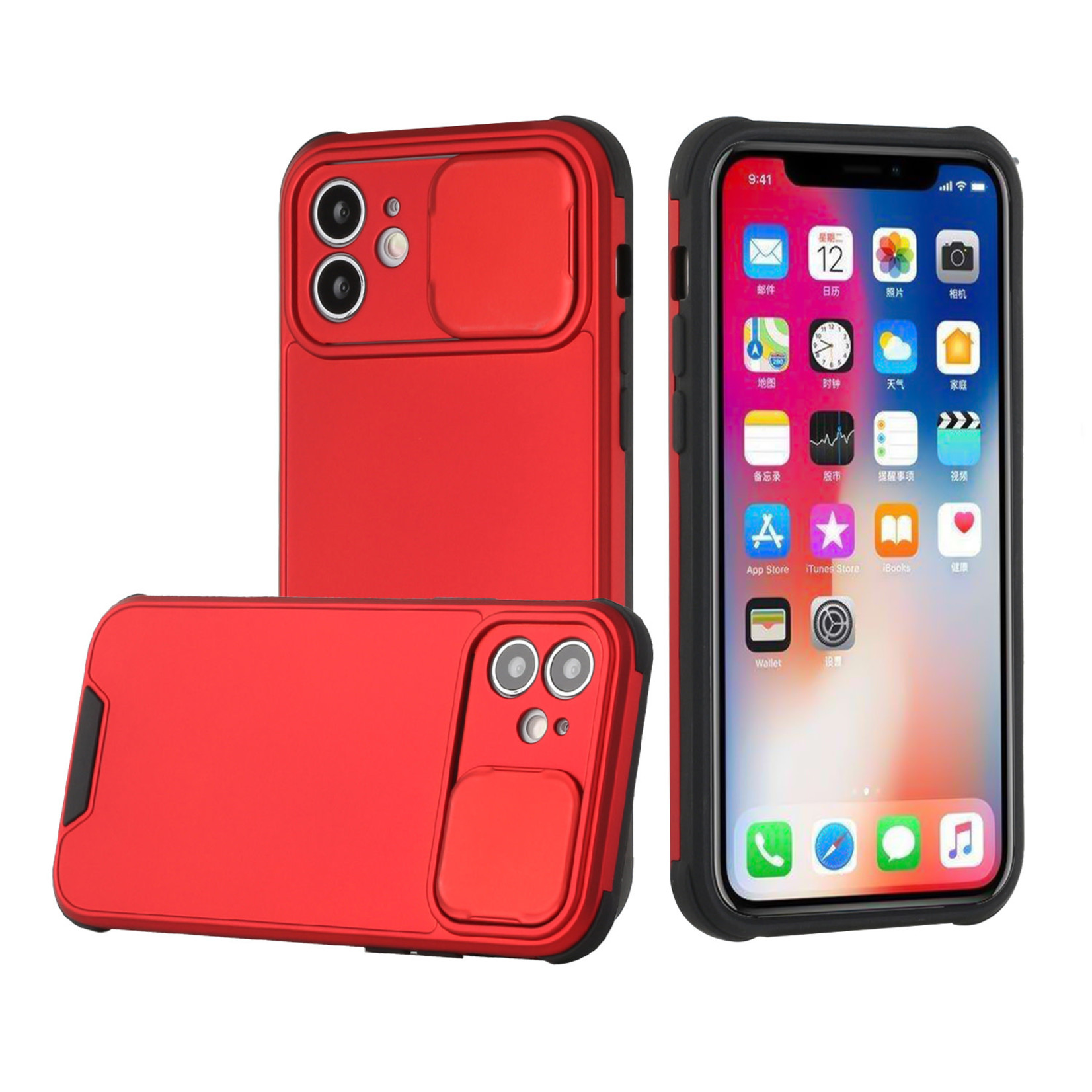 Heavy Duty Camera Protection Shockproof Hybrid Case for iPhone 13