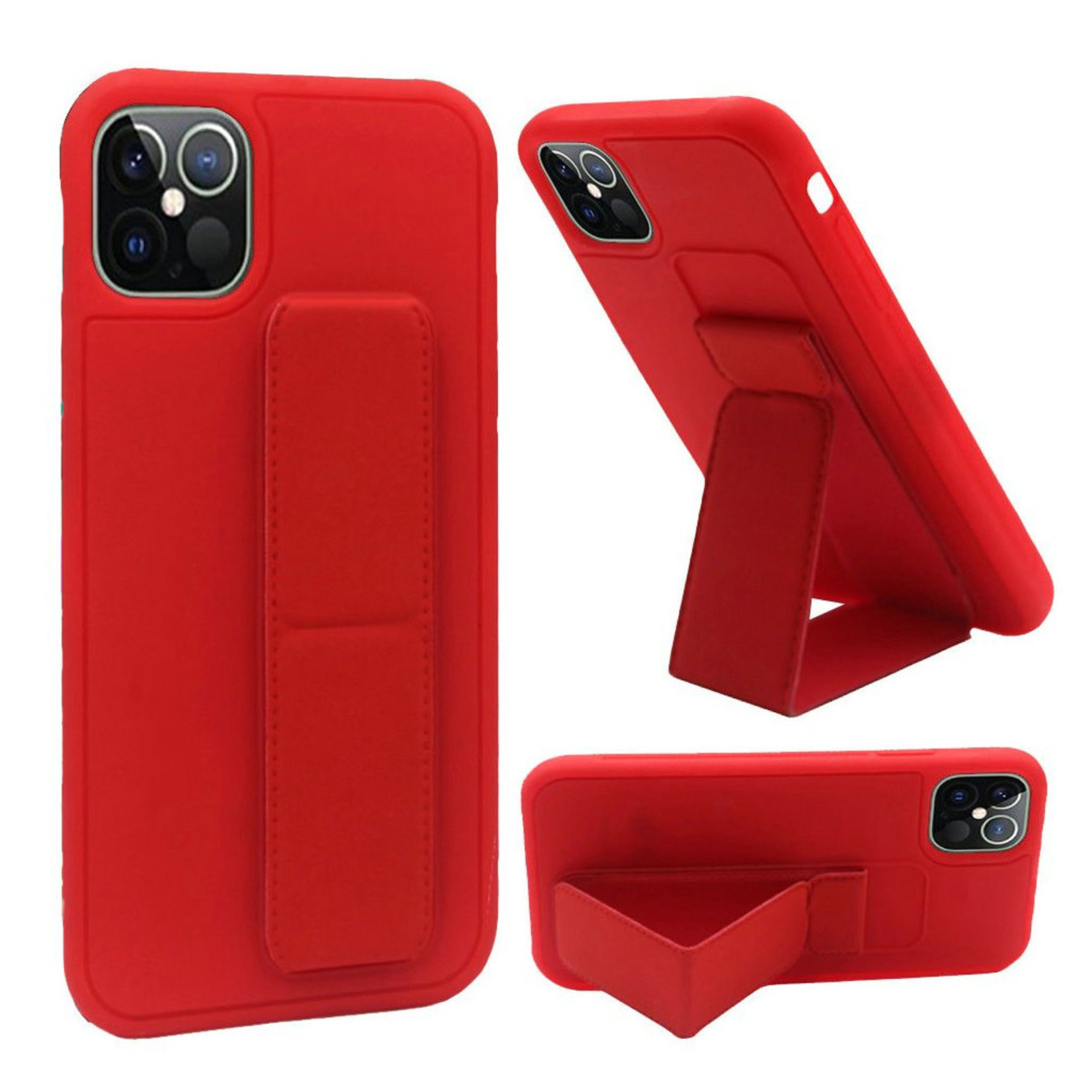 Premium PC TPU Foldable Magnetic Kickstand Case for iPhone 13 Pro