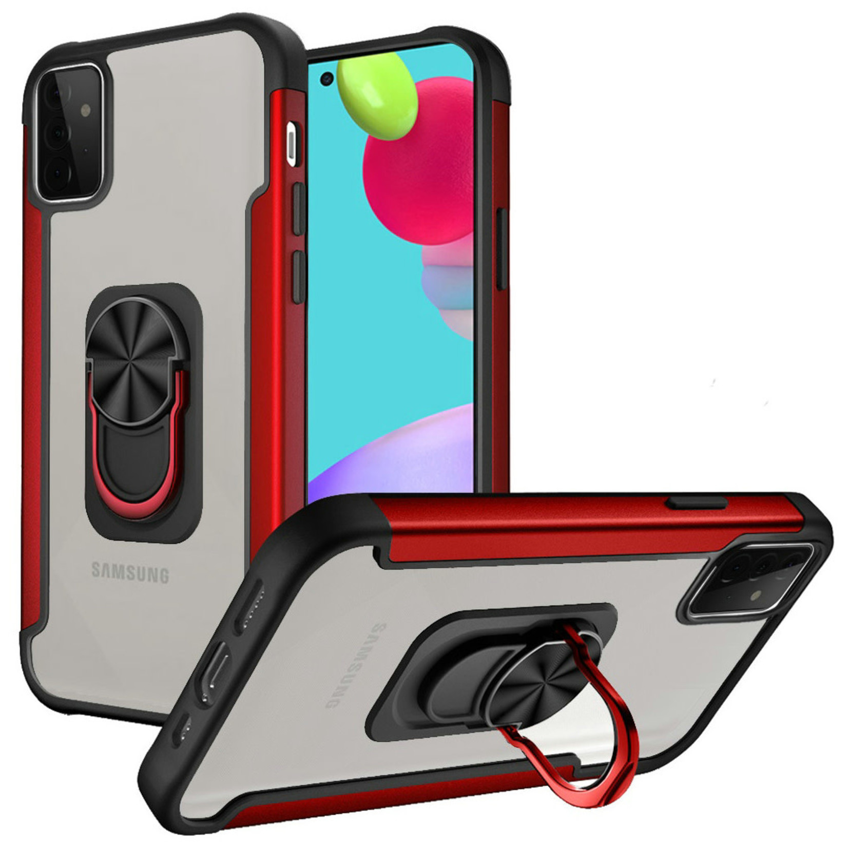 Alloy Frost Bumper Case with MagRing Stand for Celero 5G
