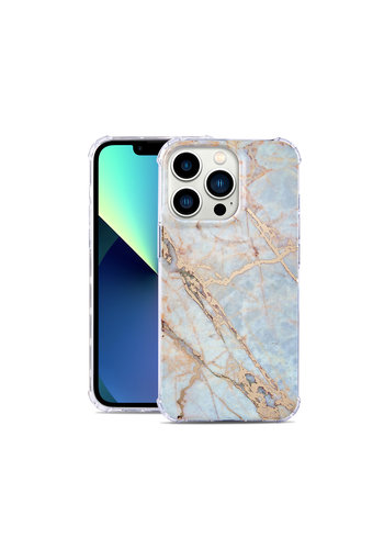 KASEAULT | Hard TPU  Electroplated Power Marble Design Case for iPhone 13 