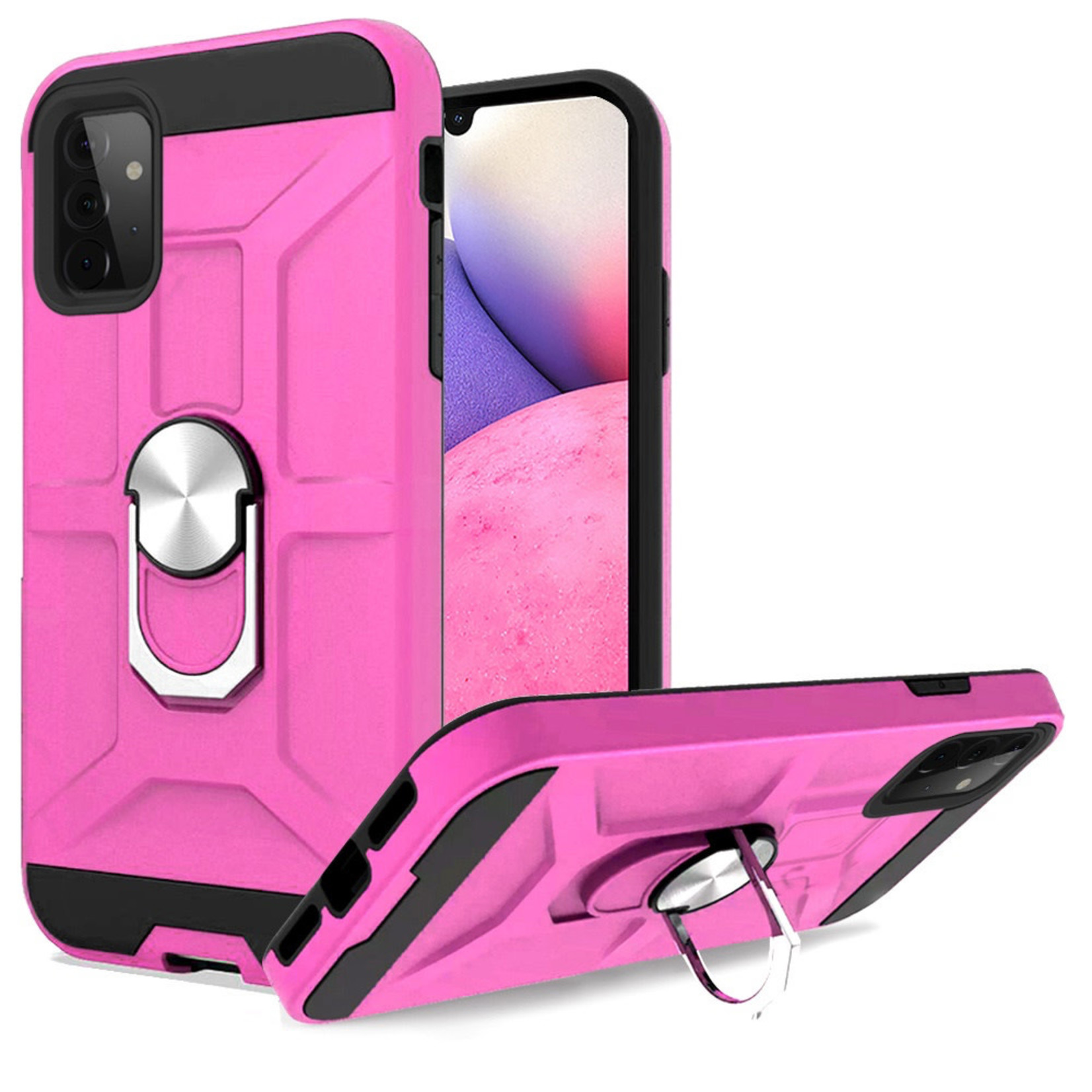Hybrid Armor Case with 360 Magnetic Ring Stand for Samsung A33 5G