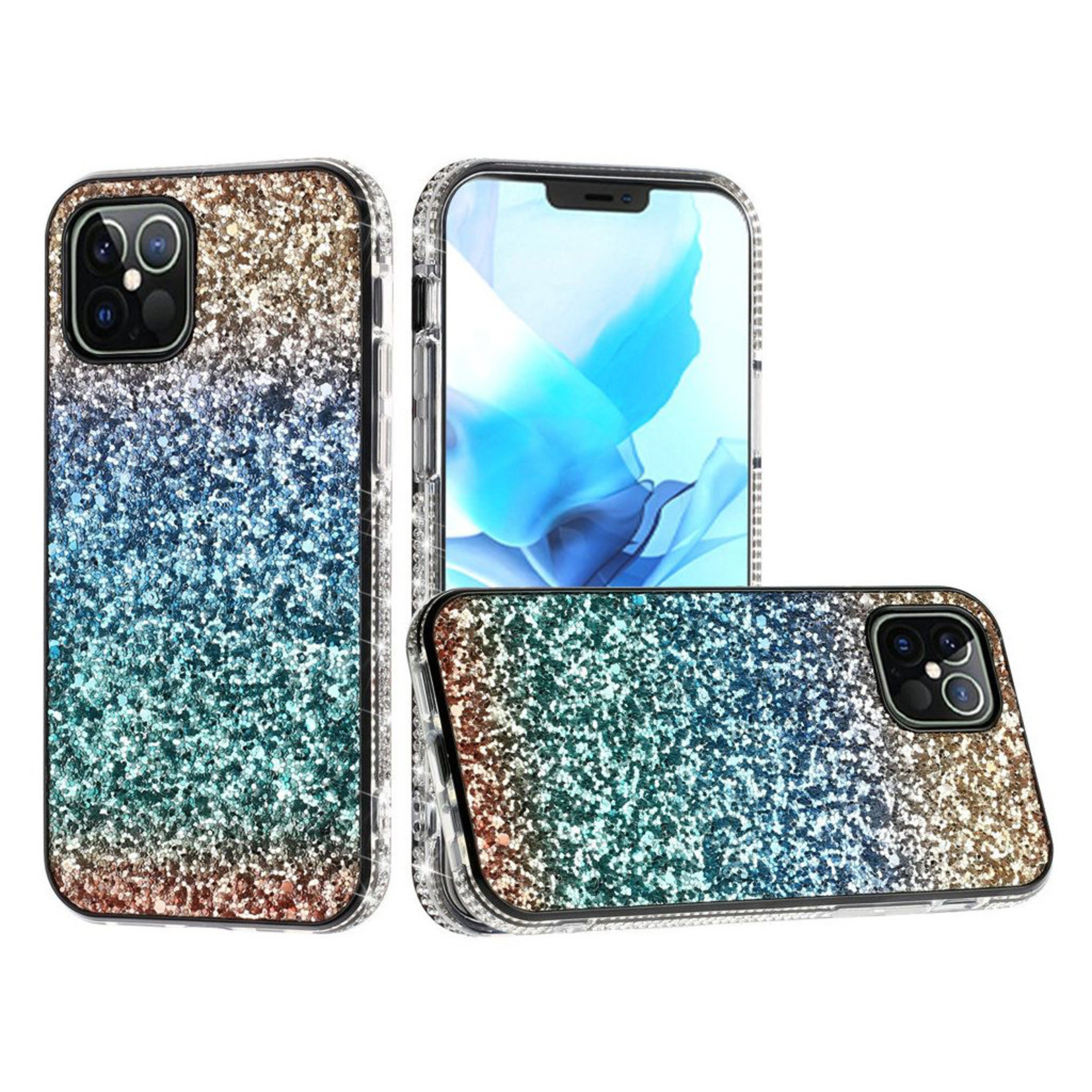 Decorative All Around Diamond  Glitter Case for iPhone 13 Pro Max