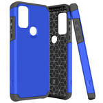 METKASE | Armor ShockProof Dual Layer Hybrid Case Cover for Samsung A03s Retail Packaging Blue