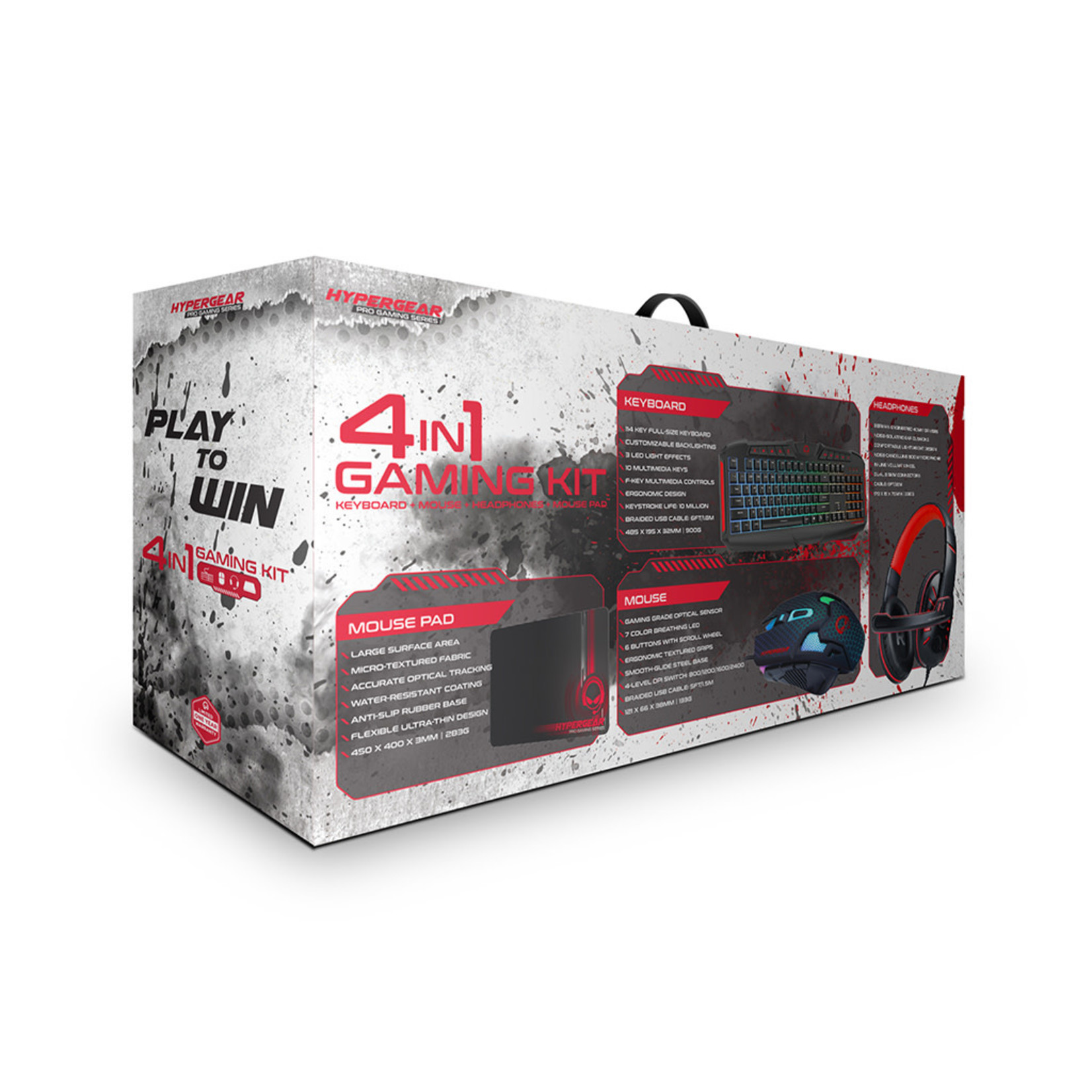 HyperGear 4-in-1 Gaming Kit 2021 Red Dragon