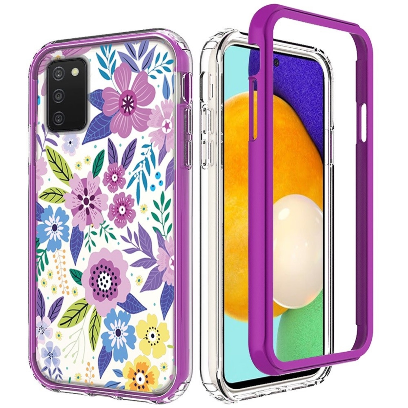 Samsung Essence Beautiful Design Hybrid Shockproof Case Cover - D, For Samsung Galaxy A03s 2022