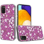 Samsung ART IMD Chrome Beautiful Design ShockProof Case Cover - Floral E, For Samsung Galaxy A03s 2022