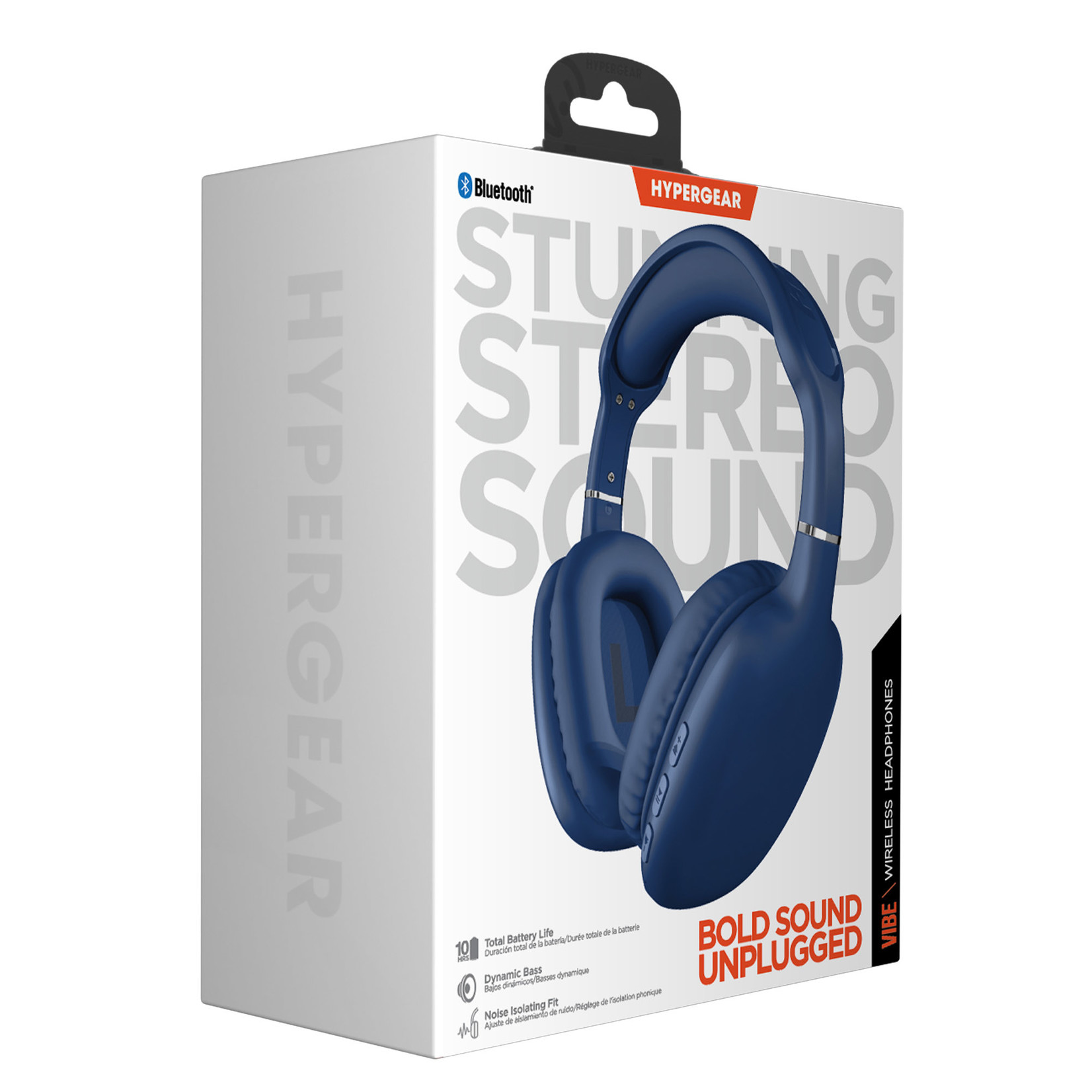 HyperGear VIBE Wireless Headphones Blue G Wireless Distributor