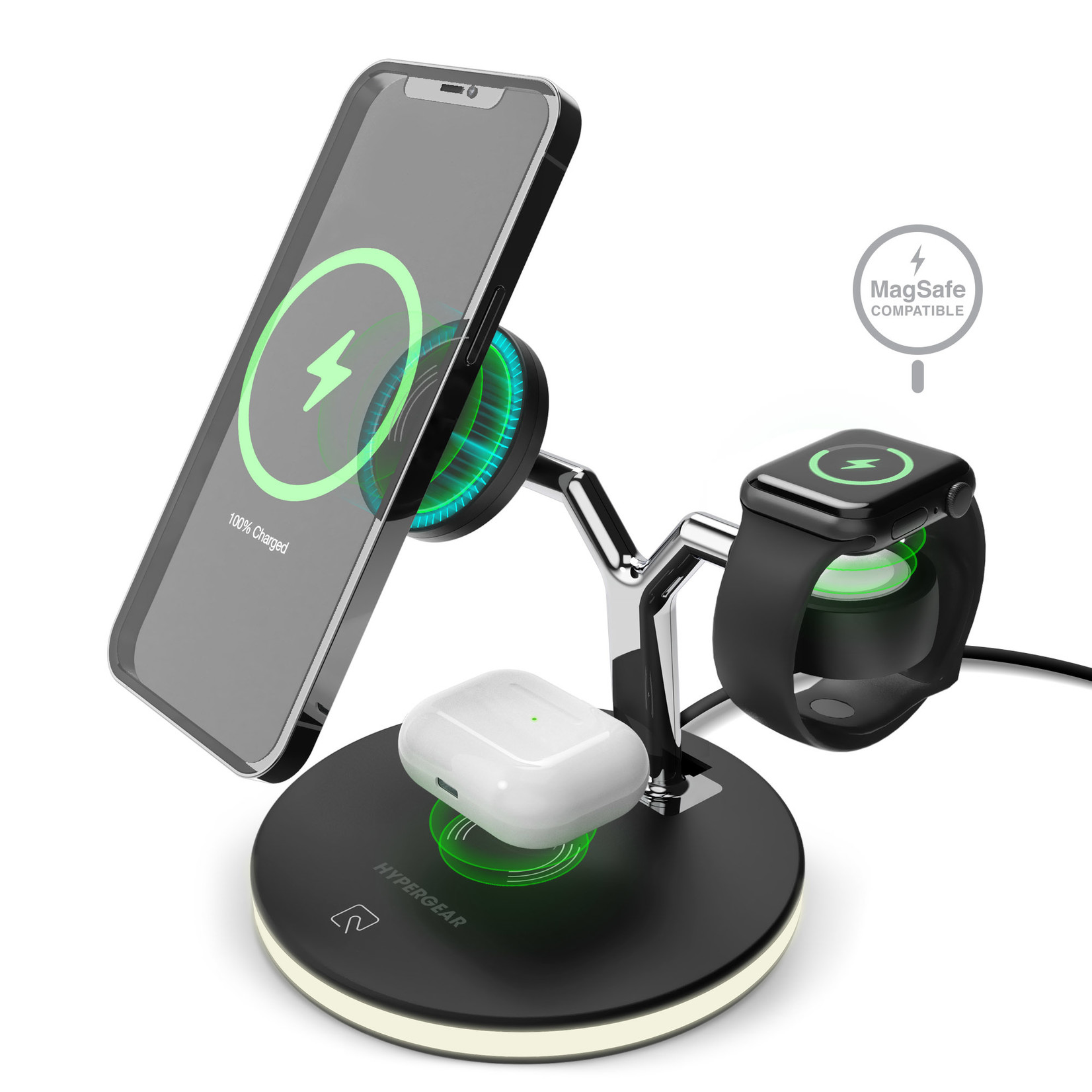 HyperGear MaxCharge 3in1 Wireless Charging Stand Bice G Wireless