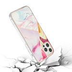 Majestic Marble Electroplated IMD Shockproof Design Case Cover  (Open Camera Hole) - E For iPhone 12 & iPhone 12 Pro