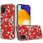 Samsung For Samsung Galaxy A03s 2022 ART IMD Chrome Beautiful Design ShockProof Case Cover - Floral D