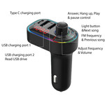 Allison 3 in 1 USB-C FM Transmitter with Dual USB Ports (ALS-A84D)
