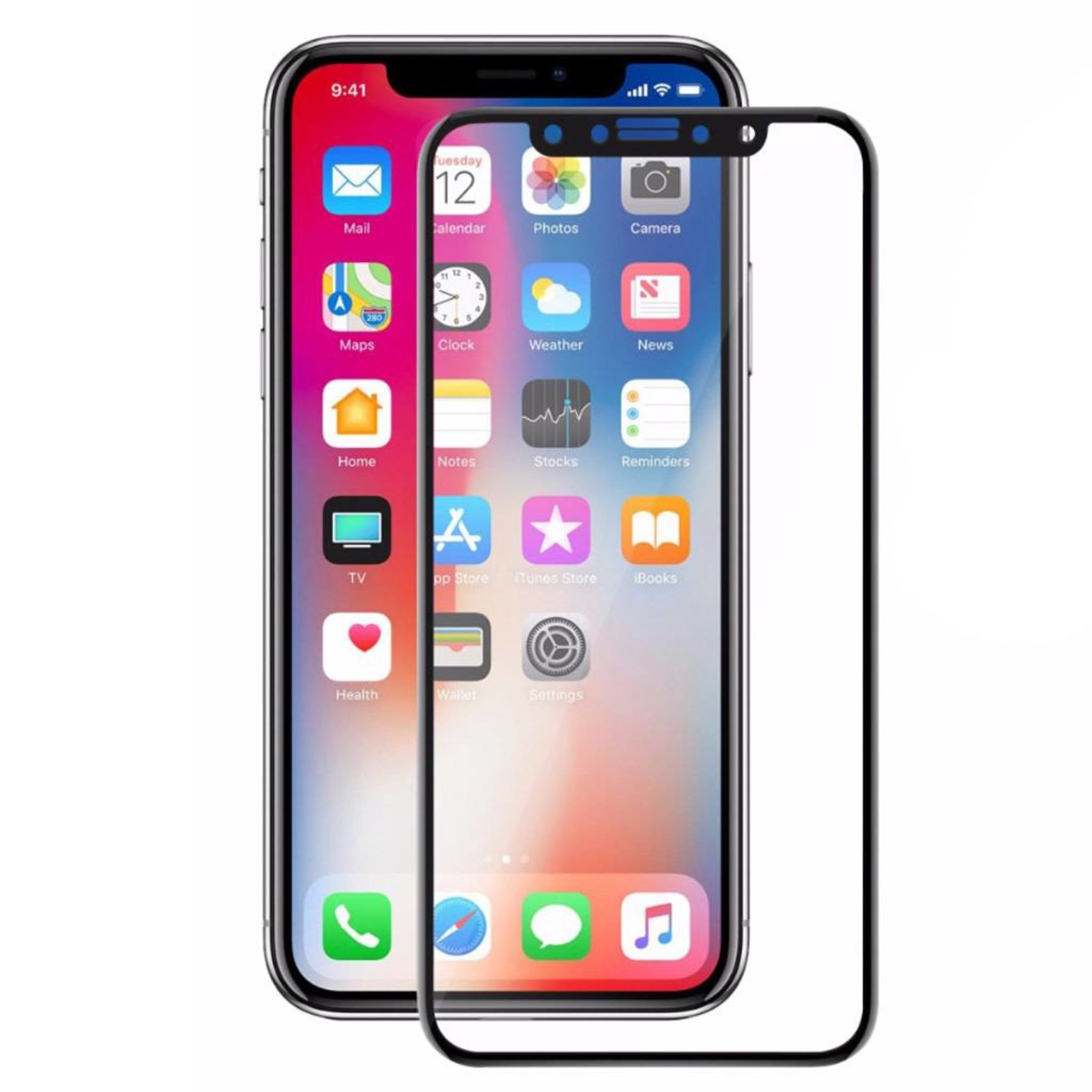 4D Full Cover Tempered Glass for iPhone 11 Pro / XS / X