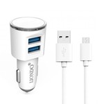LIONDO | Dual-USB Car Charger with Micro USB Cable Fast Charging 3.1A
