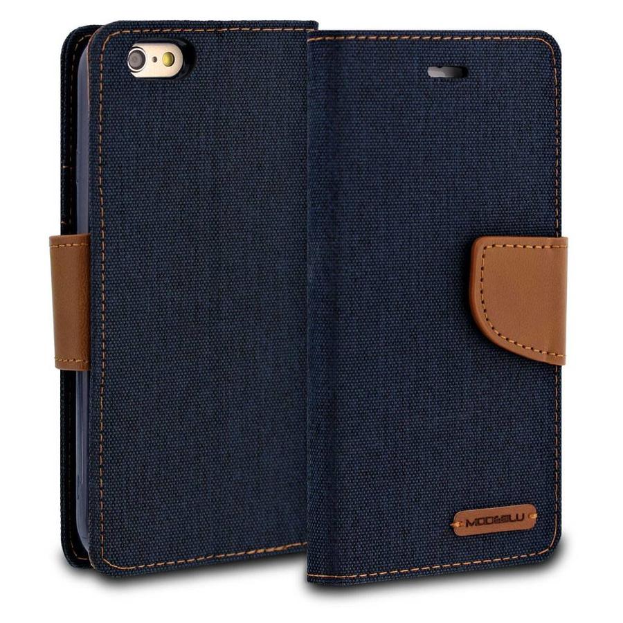 ModeBlu Canvas Wallet Pocket Diary Case for iPhone 6/6S Plus Diego