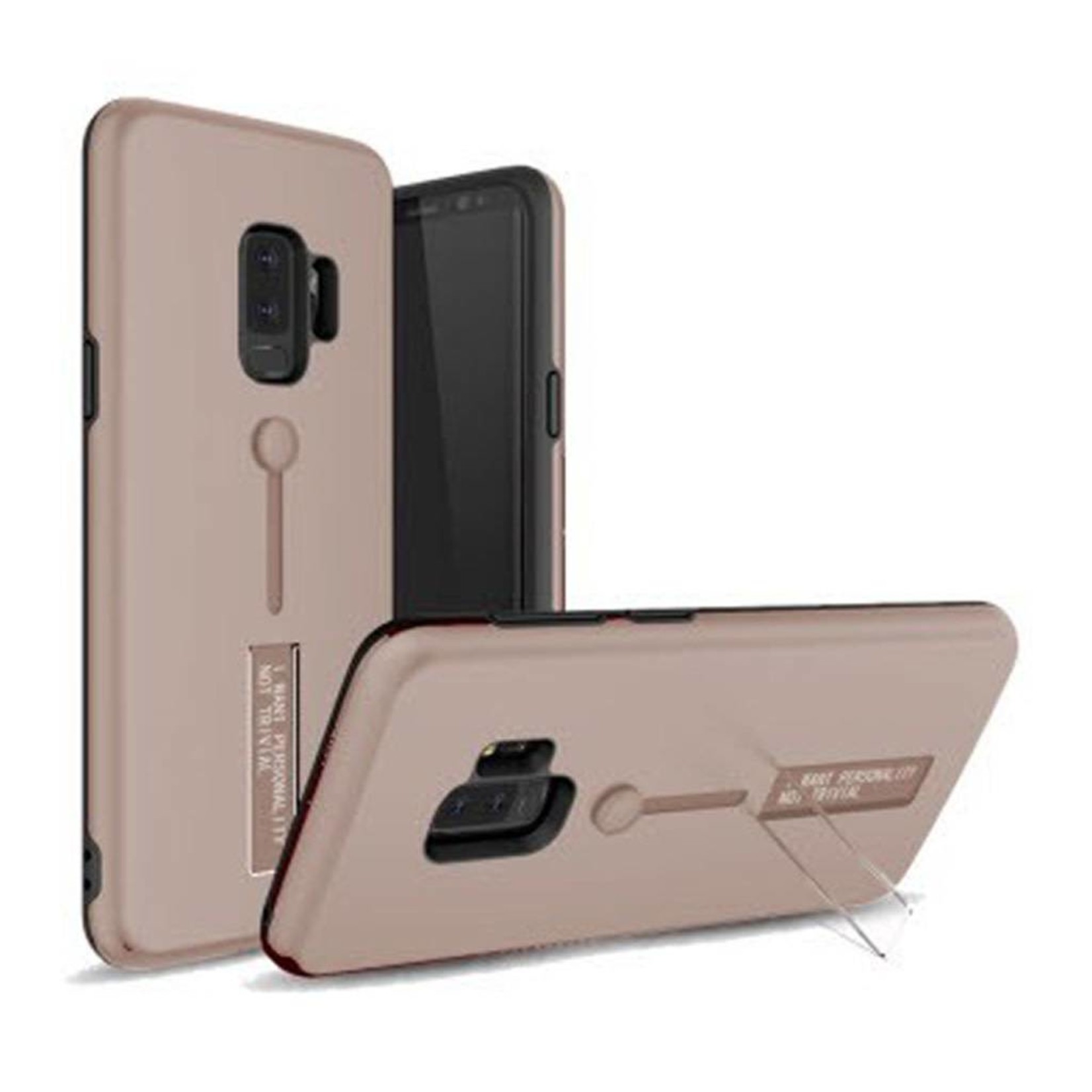Guardian PC Solid Color Case with Finger Holder and Kickstand for Galaxy S9 Plus - Shield Band