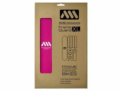 All Mountain Style Extra Honeycomb Frame Guard, Magenta/White