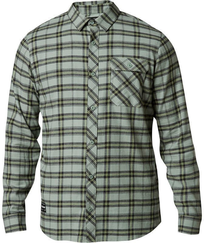 Fox Racing Fox Racing Boedi Flannel Shirt - Pewter, Long Sleeve, Men's, Large