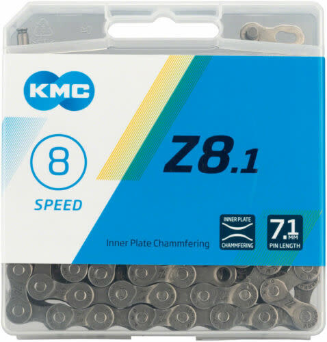 KMC KMC, Z8.1, Chain, Speed: 6/7/8, 7.1mm, Links: 116, Grey